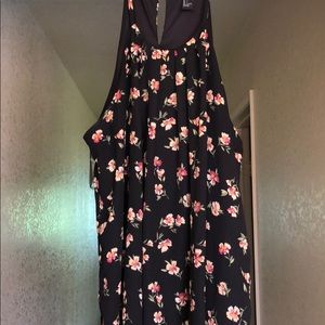 Halter Top Floral Print Blouse